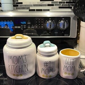 Rae Dunn Set of 2 Canisters and a Mug for Mother’s Day